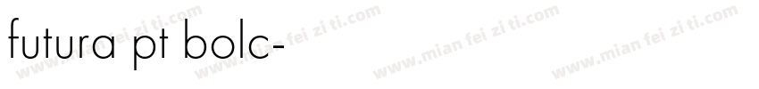 futura pt bolc字体转换